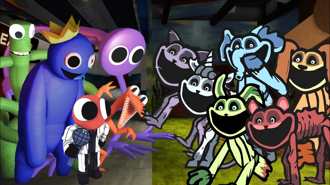 SMILING CRITTERS vs RAINBOW FRIENDS (Monster Pets Character Test)🎶 FNF Friends To Your End but Poppy