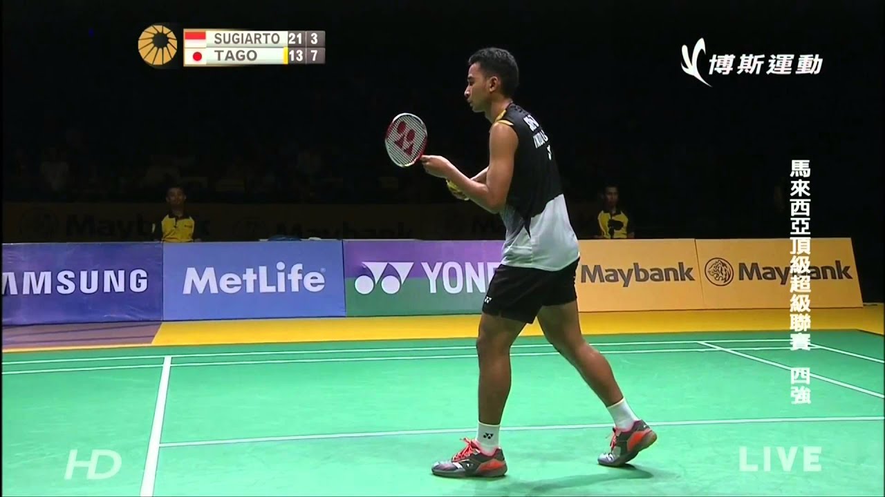 2014 Malaysia Open SF MS  Tommy SUGIARTO VS Kenichi TAGO