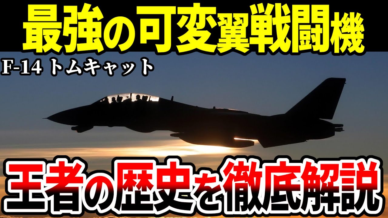 MiGとスホーイを撃墜！アメリカを体現した艦載戦闘機F-14 トムキャット【アメリカ海軍 可変翼 ゆっくり解説】