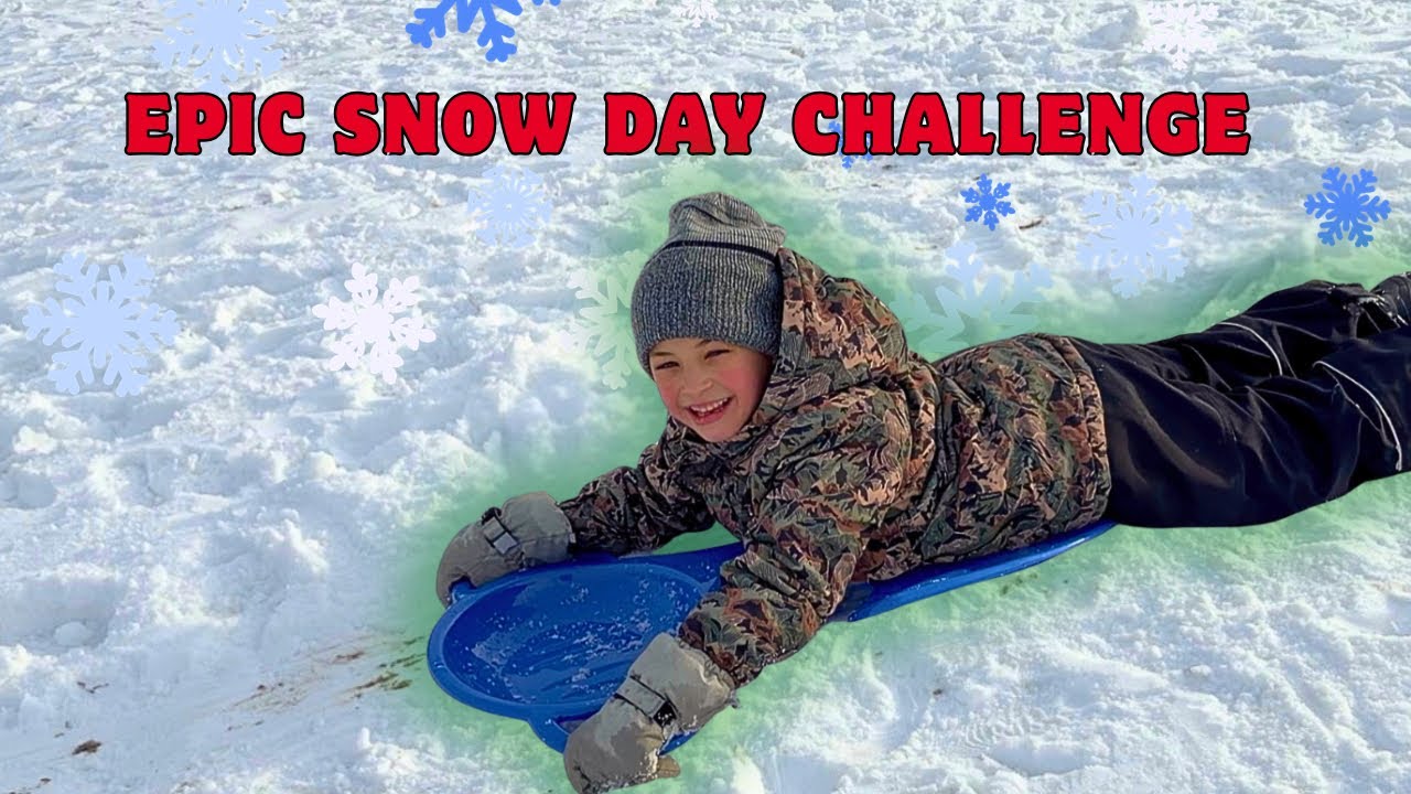 EPIC Snow Day Challenge! ❄️ Kids vs Winter!