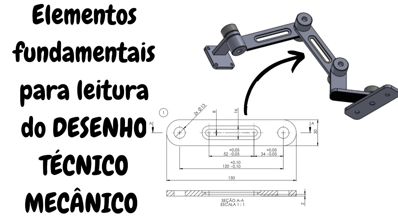 Elementos importantes para Interpretação do DESENHO TÉCNICO MECÂNICO
