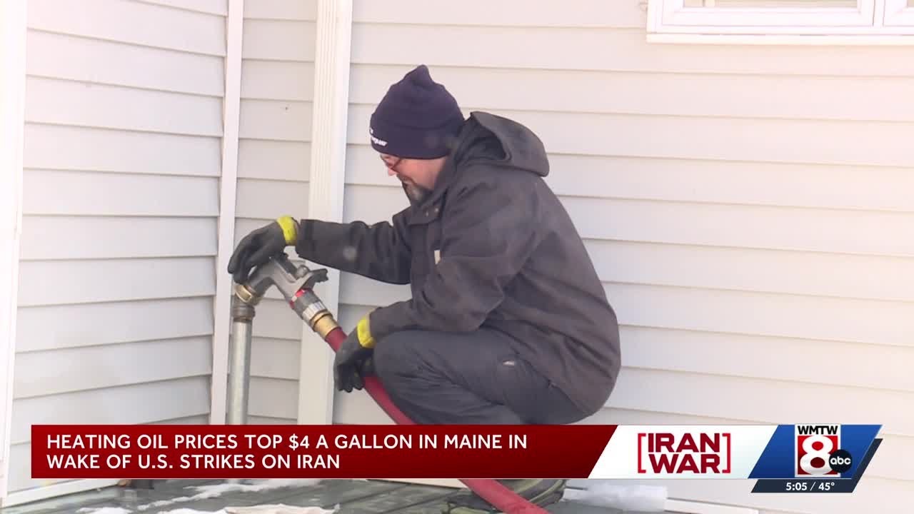 Heating oil prices surge in Maine after strikes on Iran