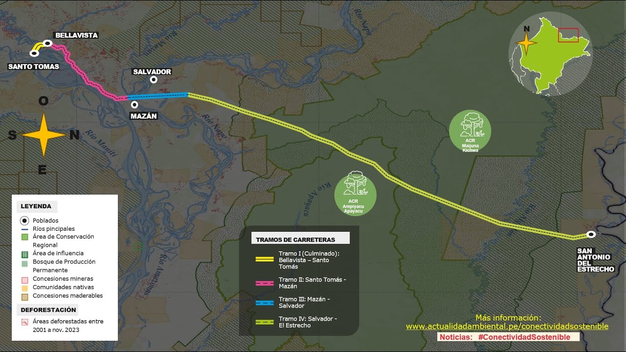CARRETERA BELLAVISTA - MAZÁN - EL SALVADOR - EL ESTRECHO