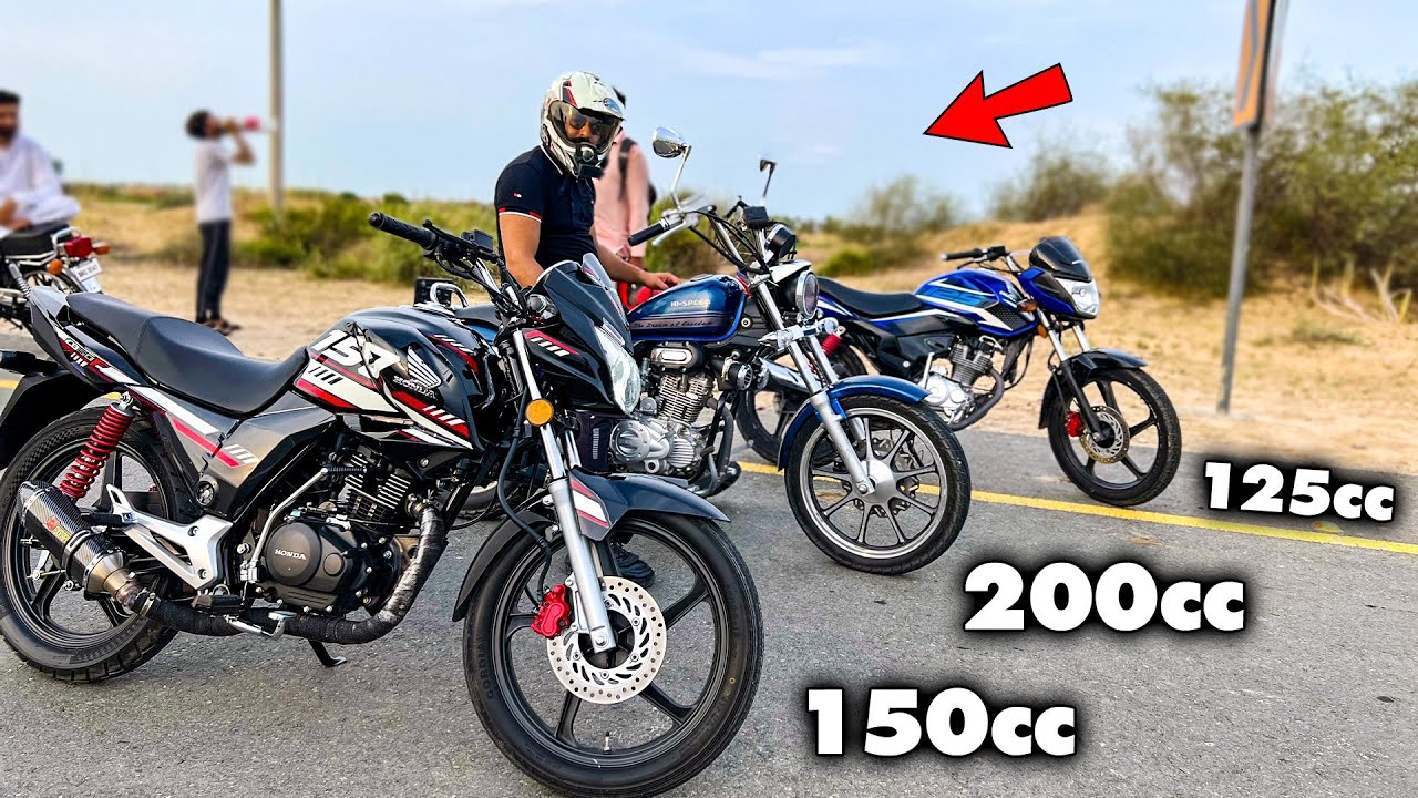 Honda cb150f vs Honda cb125f vs hi speed freedom 200cc DragRace