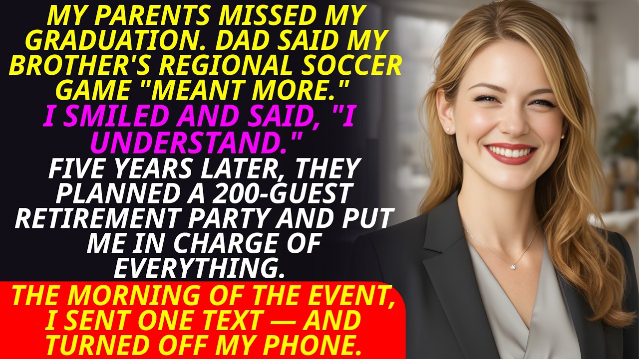 My Parents Skipped My Graduation to Attend My Brother's Soccer Game &mdash; So I Did This..