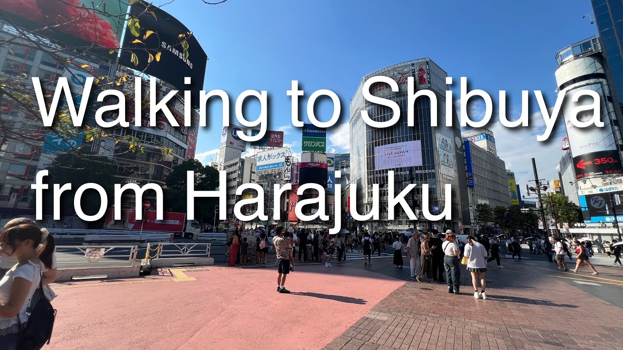 Waking from Harajuku to Shibuya 