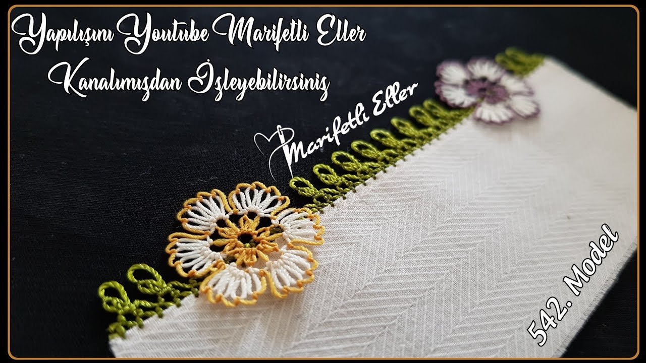 Yapımı Kolay Çıtı Pıtı Motif Görünümlü Muhteşem Bir Modelin Anlatımlı Yapılışı | 542. Model