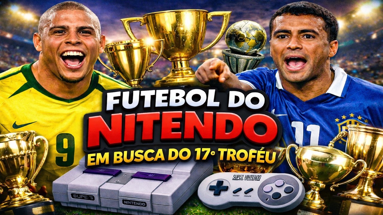 Futebol de Nitendo Ao Vivo 🔥 Em Busca do 17º Troféu 🏆 Rumo a Mais Uma Conquista!