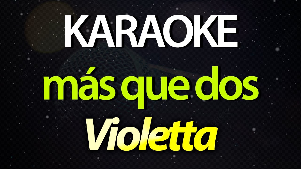 ⭐ Más Que Dos (Abro Mi Corazón a Ti) - Violetta (Karaoke Version) (Cover)