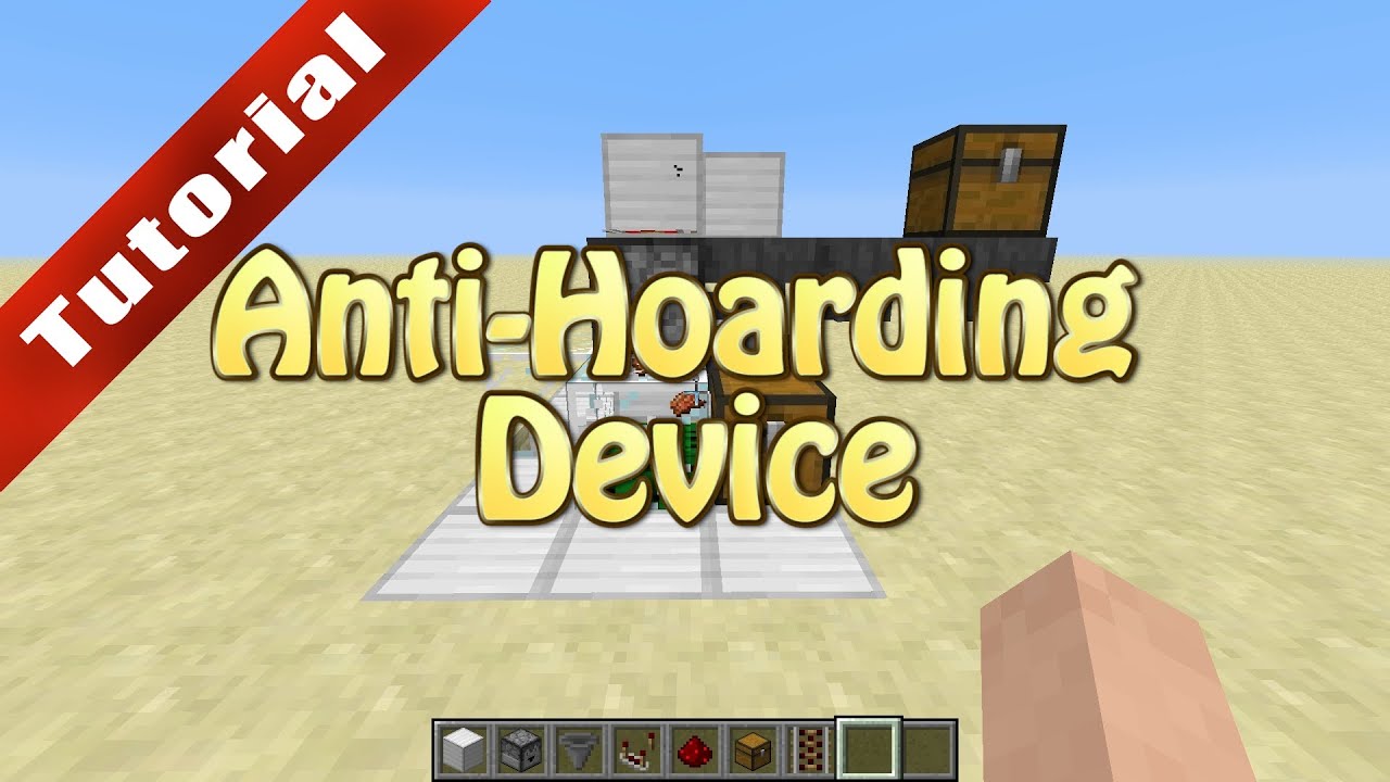 Minecraft Tutorial: Anti-Hoarding Device/Overflow Item Destroyer