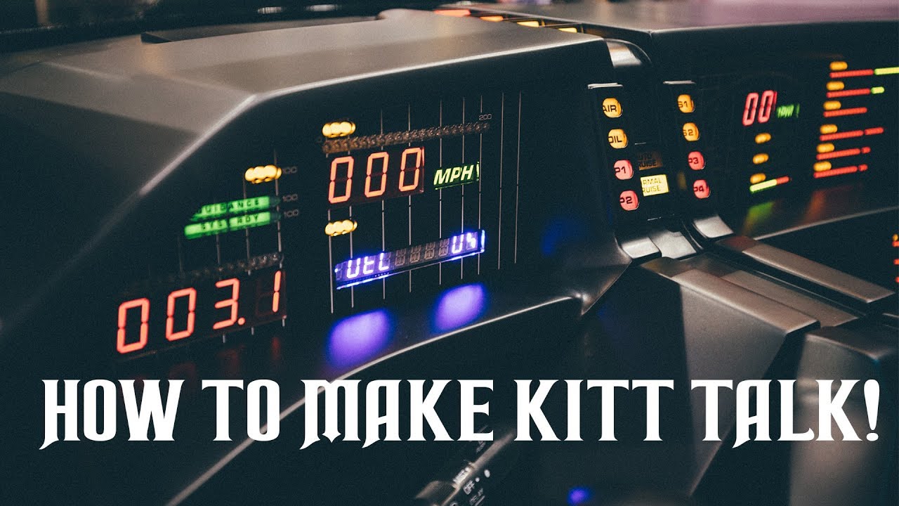 How to make Knight Rider replica Kitt talk