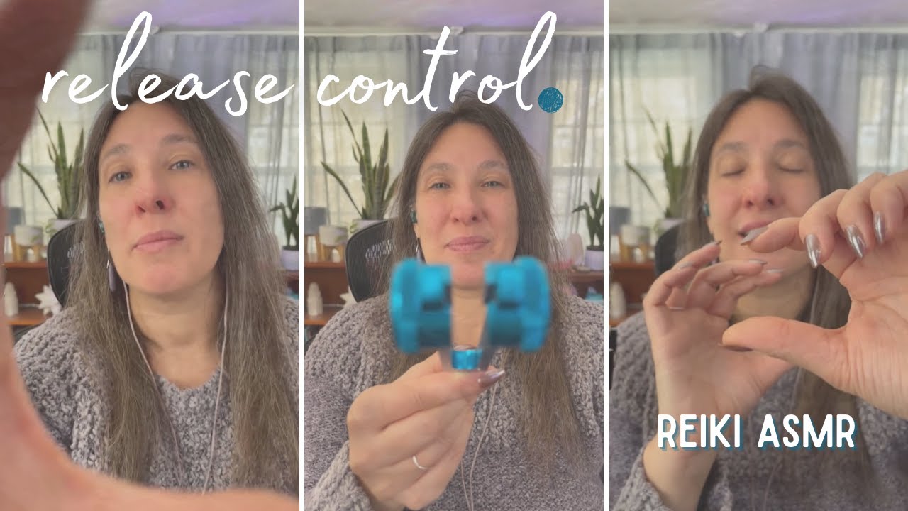 Release Control ✧ Reiki ASMR | Throat Chakra Sound Healing & Aura Cleanse