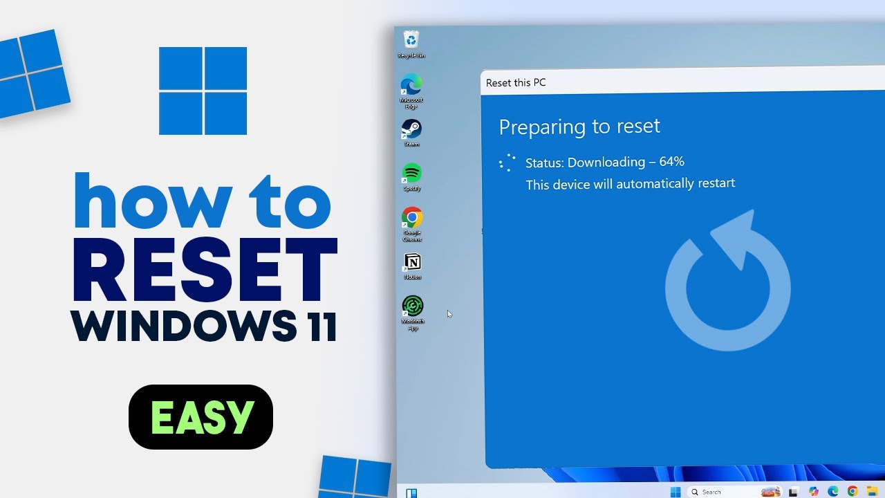 How to Reset PC Windows 11 / 10 - Factory Reset / Reinstall