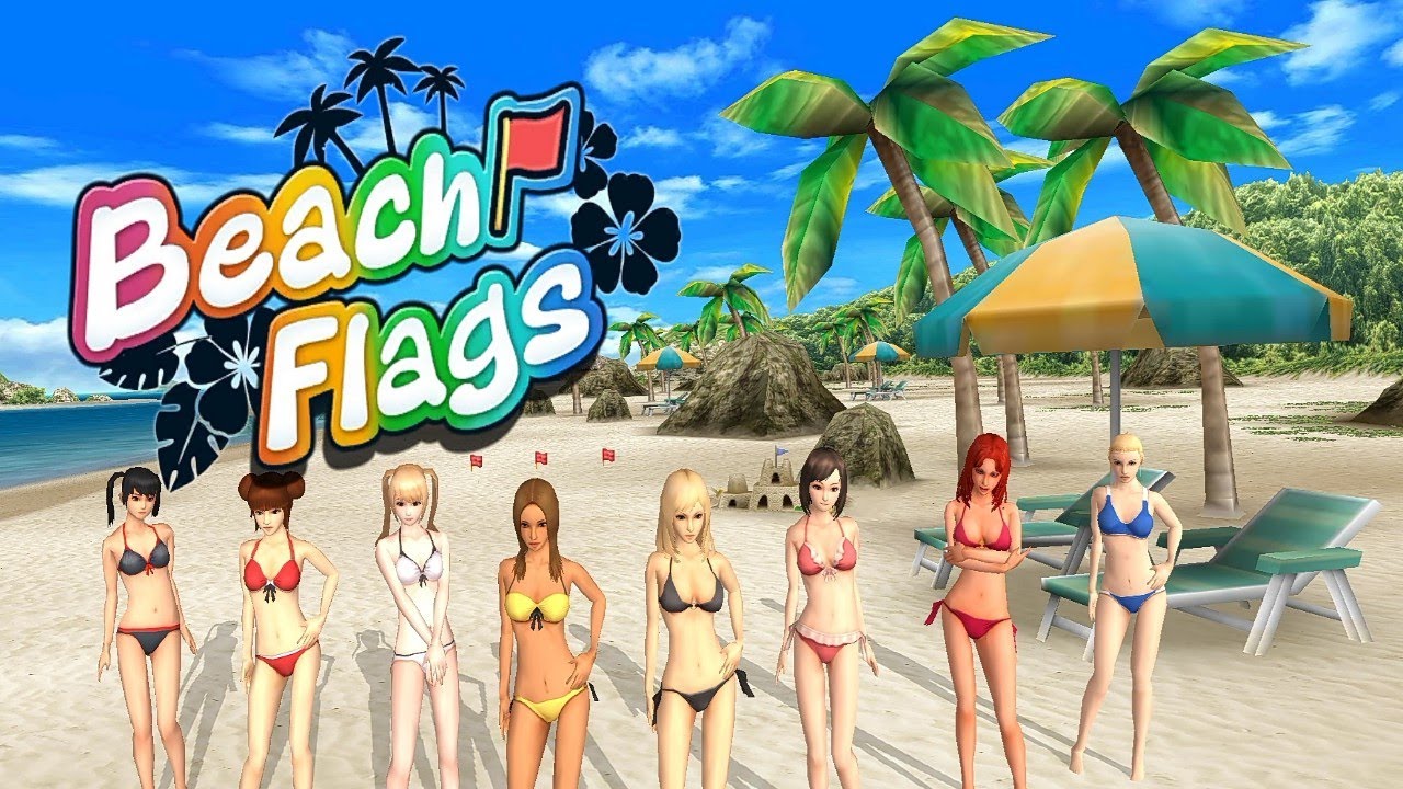 Beach Flags Jump Run And Swim #1