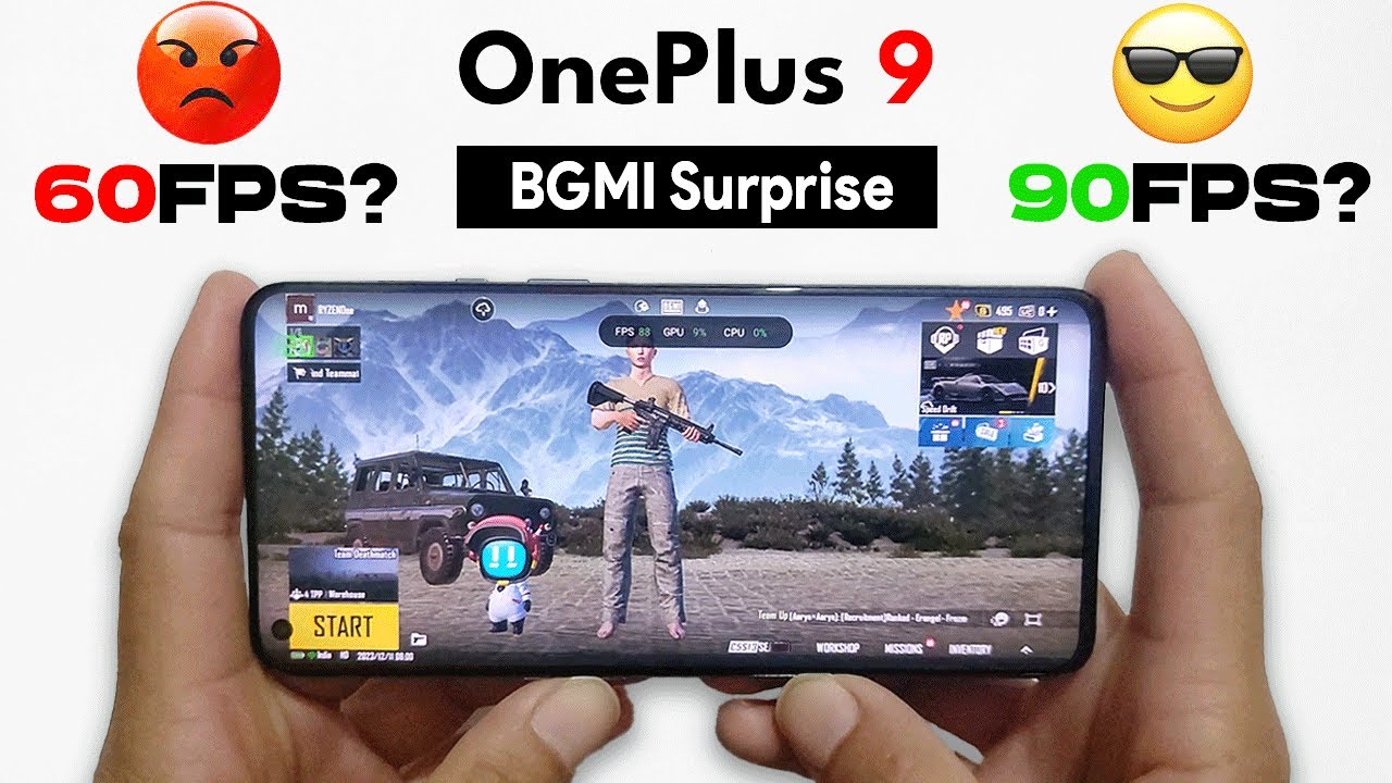 Тест OnePlus 9 BGMI 2024 [тест частоты кадров, нагрева, батареи и записи экрана]
