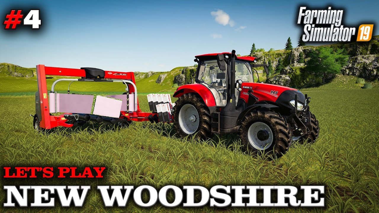 FS19 New Woodshire Let's Play #4 Bale Wrapping