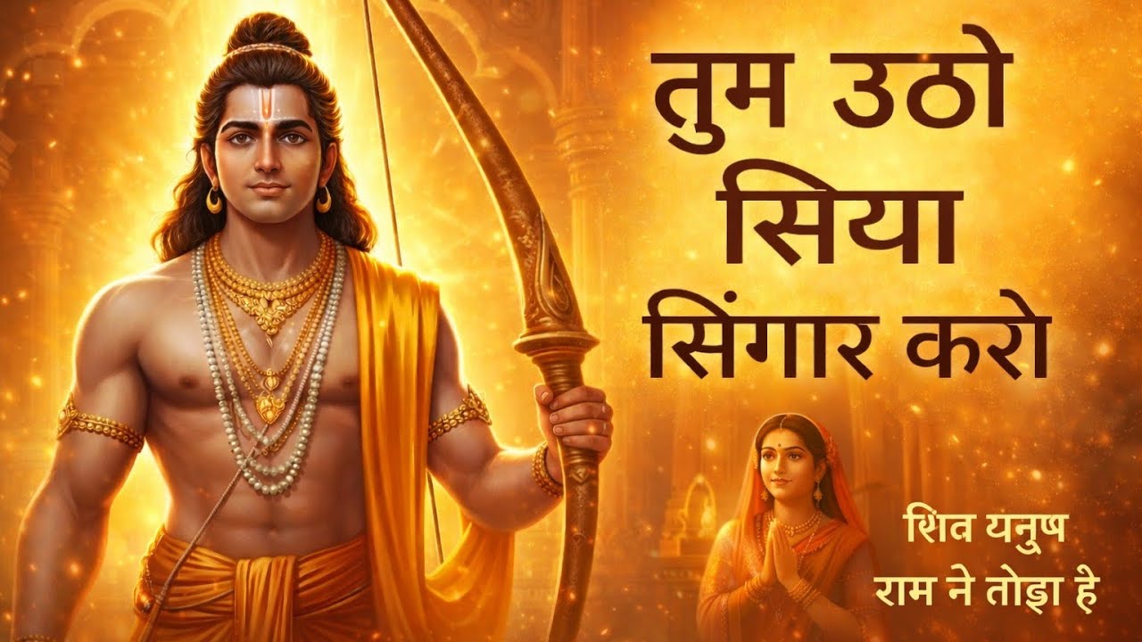 तुम उठो सिया सिंगार करो_Tum Utho Siya Singar Karo 💫 Shiv Dhanush Ram Ne Toda Hai 🔱 | Ram Siya Bhajan