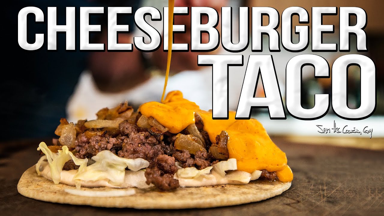 It's a Cheeseburger! It's a Taco! It's a CHEESEBURGER TACO??!!! | SAM THE COOKING GUY 4K