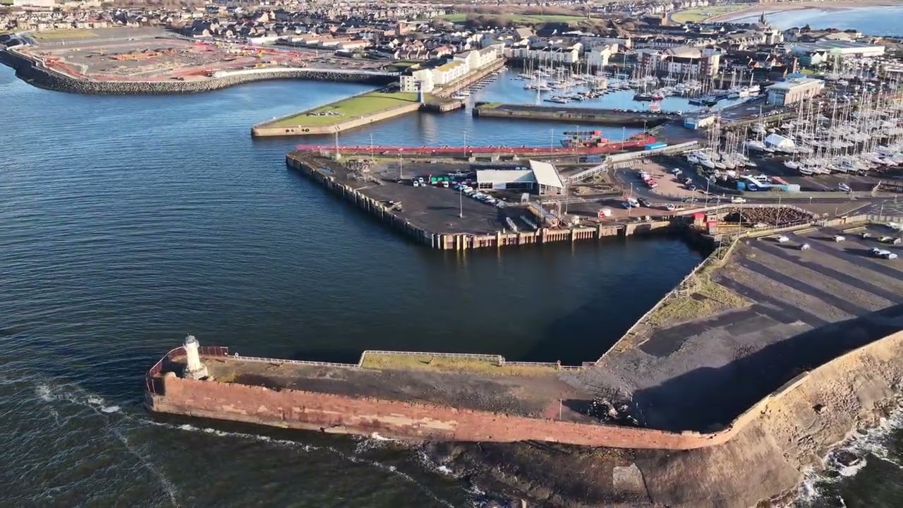 An Aerial Tour: Of Ardrossan Harbour Area. 