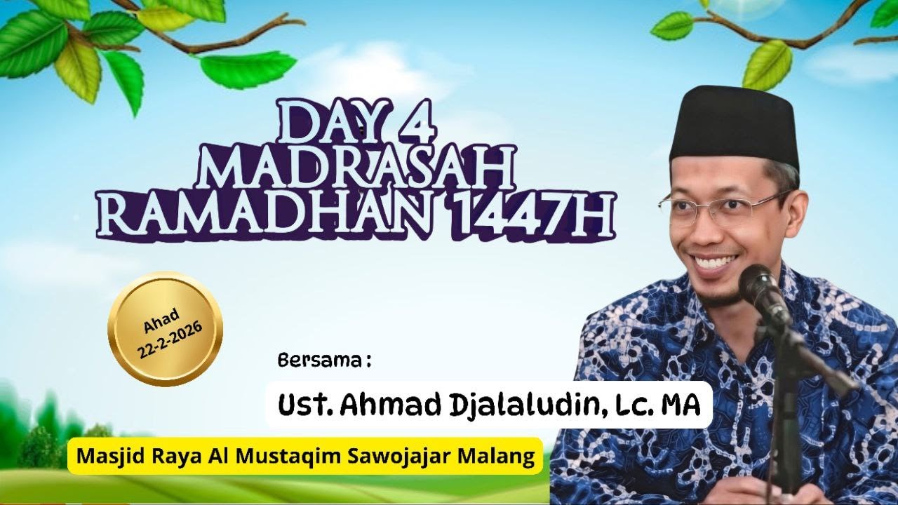 SIARAN LIVE STREAMING dari MASJID RAYA AL MUSTAQIM SAWOJAJAR MALANG