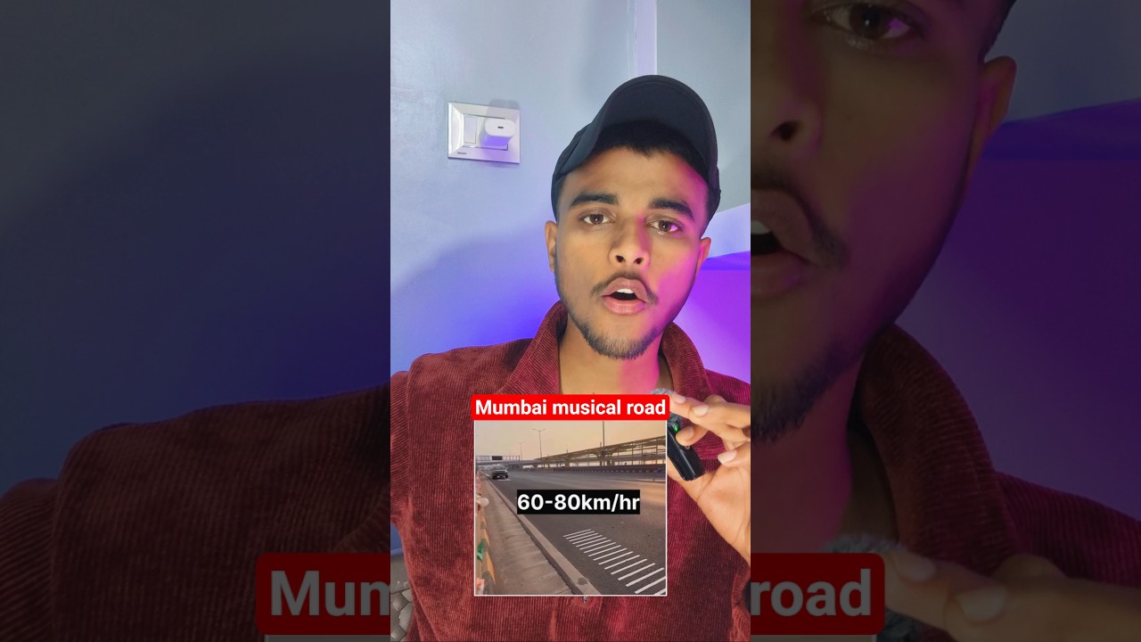 First Musical Road of India🇮🇳....#musicalroad #mumbairoads #indianroads #trendingreelvideo