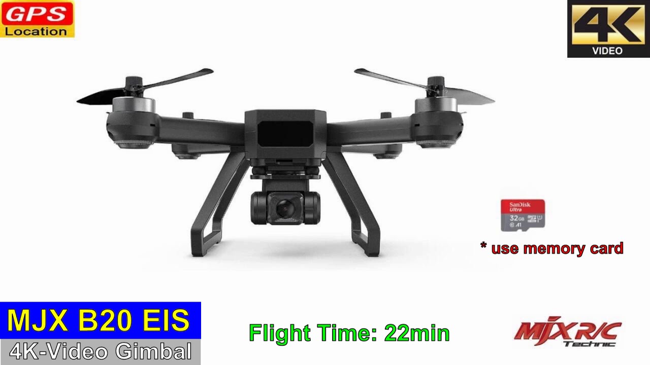 MJX Bugs 20 B20 EIS 4K-Video Gimbal Drone &ndash; Just Released !