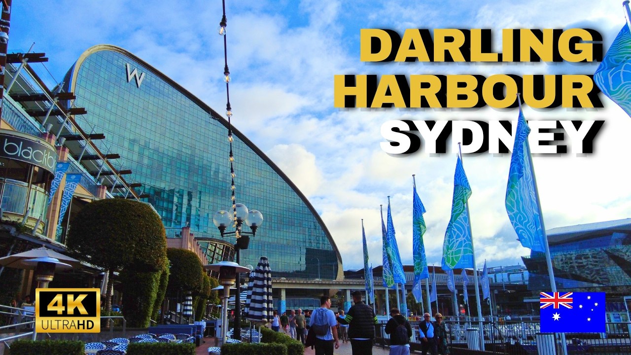 Sydney Darling Harbour Walking Tour 4K | Darling Harbour, Barangaroo Summer Walk 2025