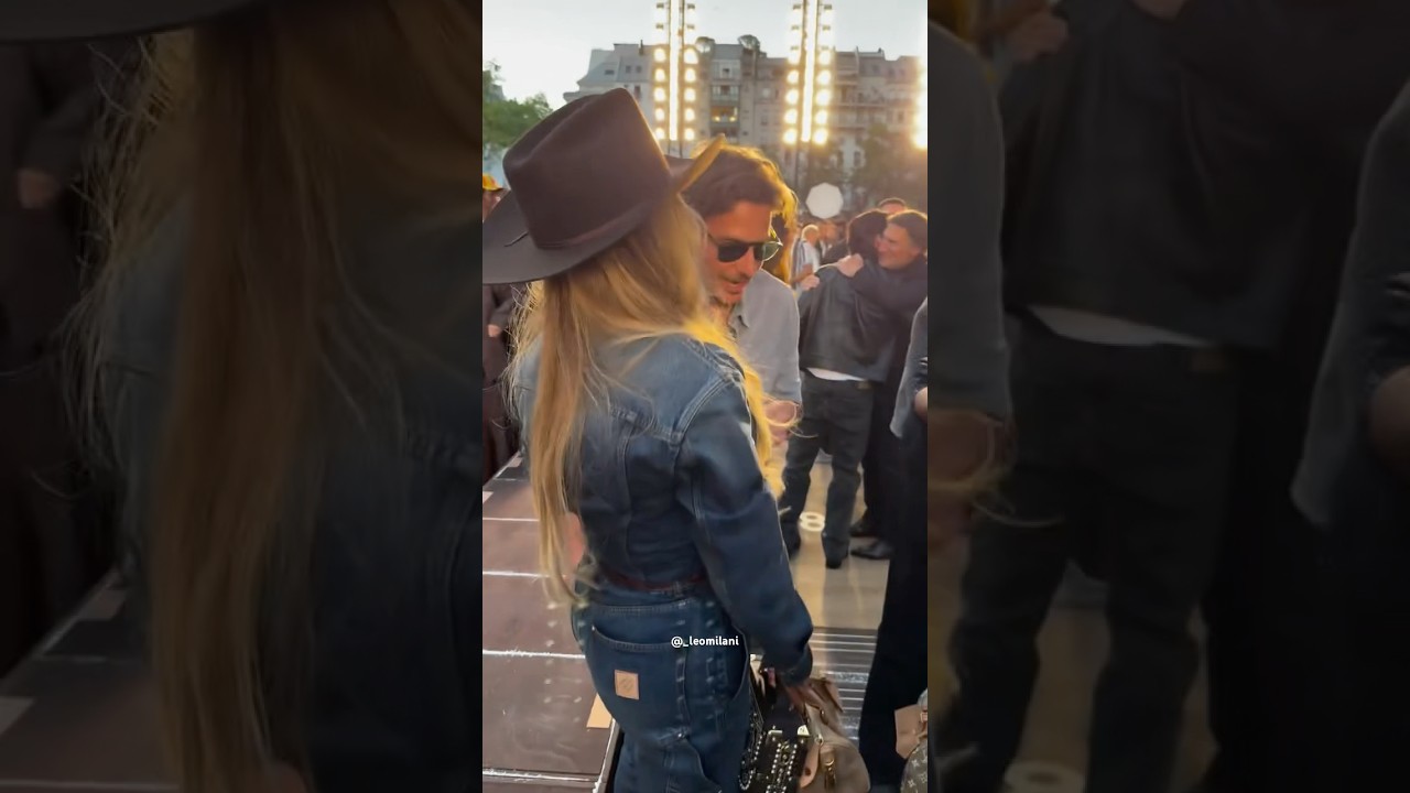 Beyonce & Bradley Cooper together at Pharrell for Louis Vuitton show #beyonce #bradleycooper #paris