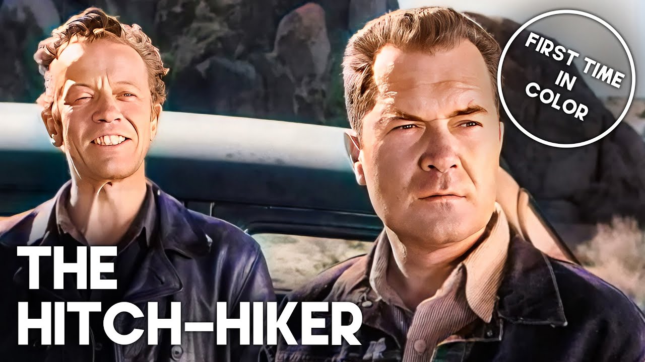 The Hitch-Hiker | COLORIZED | Old Crime Movie | Edmond O'Brien