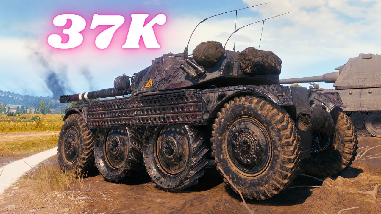 37K Spot Damage with Panhard EBR 105 - 18K & AMX 13 105 - 19K  World of Tanks Replays