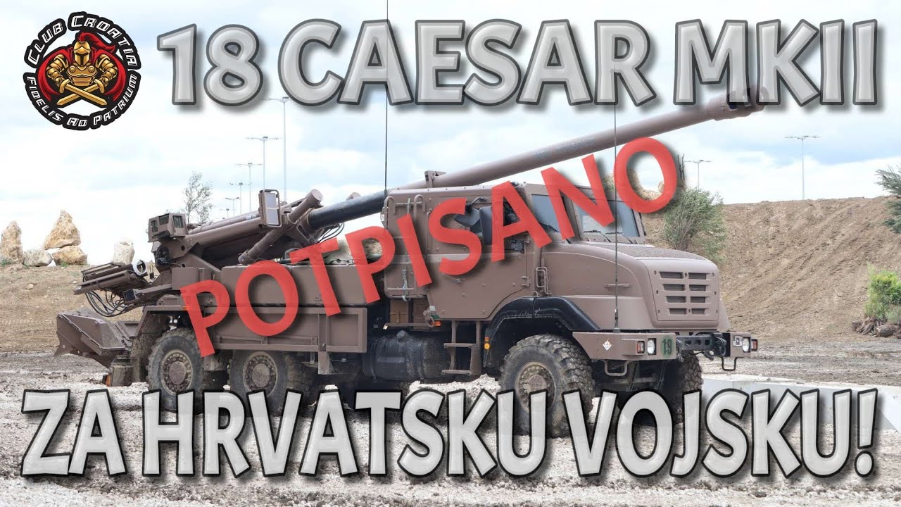 18 Caesar Mk2 155 mm for Croatian army.