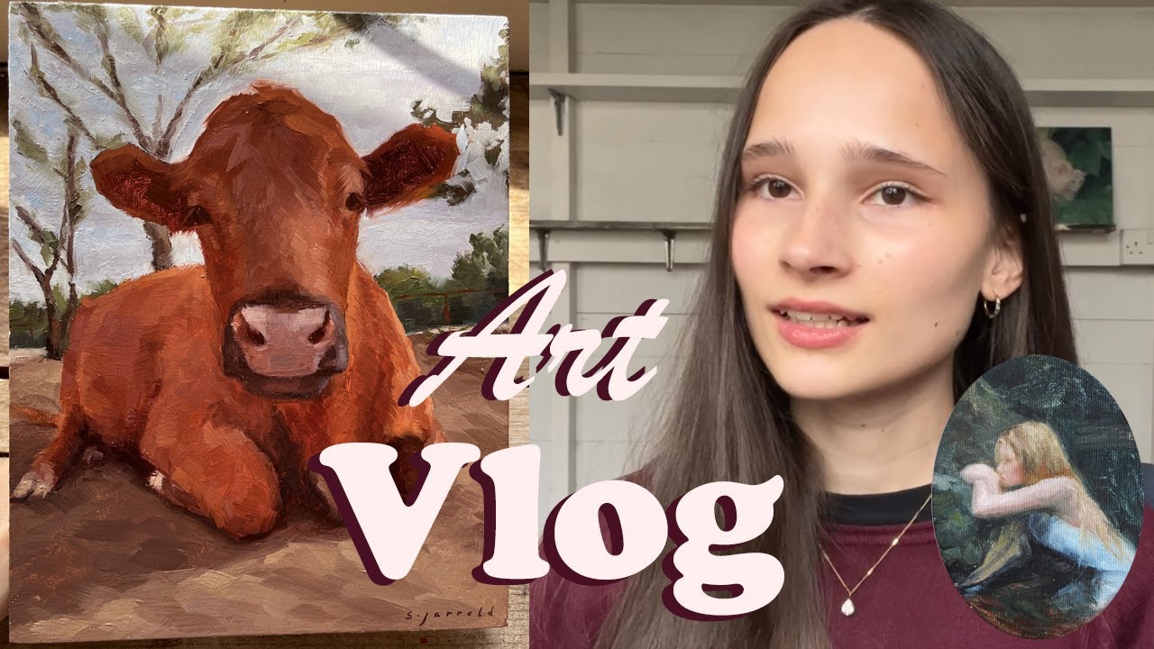 Finishing paintings 🎨 Oil Painting Vlog