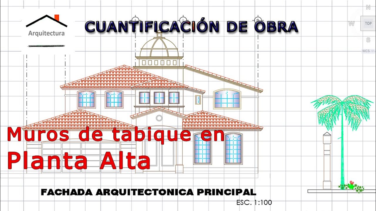 Muros en Planta Arquitectónica Alta