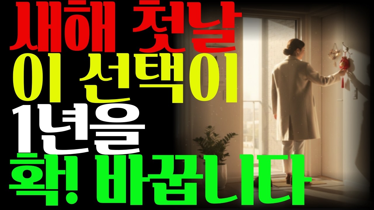 1월 1일, 첫 선택이 1년을 좌우합니다 새해 첫날 피해야 할 음식·옷·꼭 해야 할 것#1월1일 #새해습관 #새해준비 #돈들어오는습관 #재물운올리는법