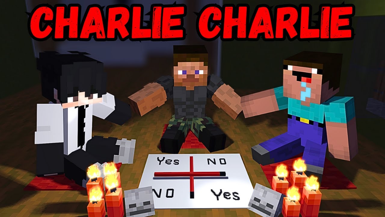 CHARLIE CHARLIE in HAUNTED HOUSE ! THE END ! Minecraft video