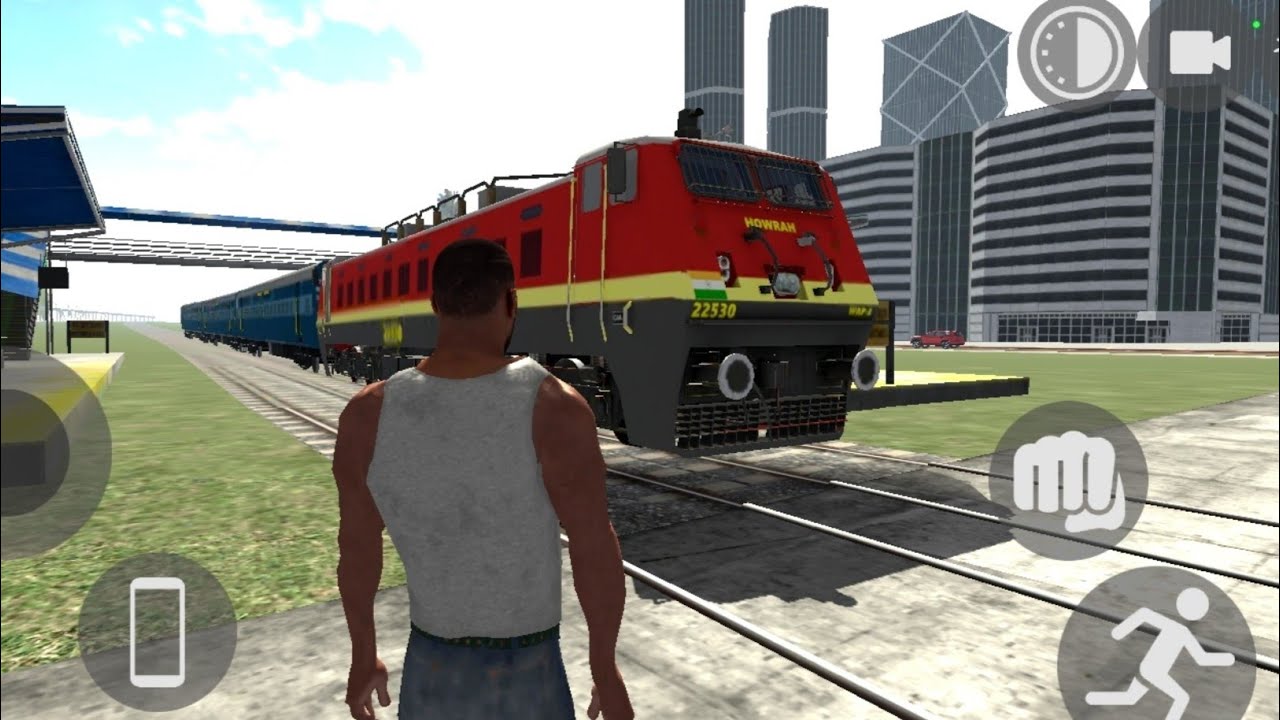 FRANKLIN DRIVE THE TRAIN INDIAN BIKE DRIVING 3D GAMEPLAY VIDEO