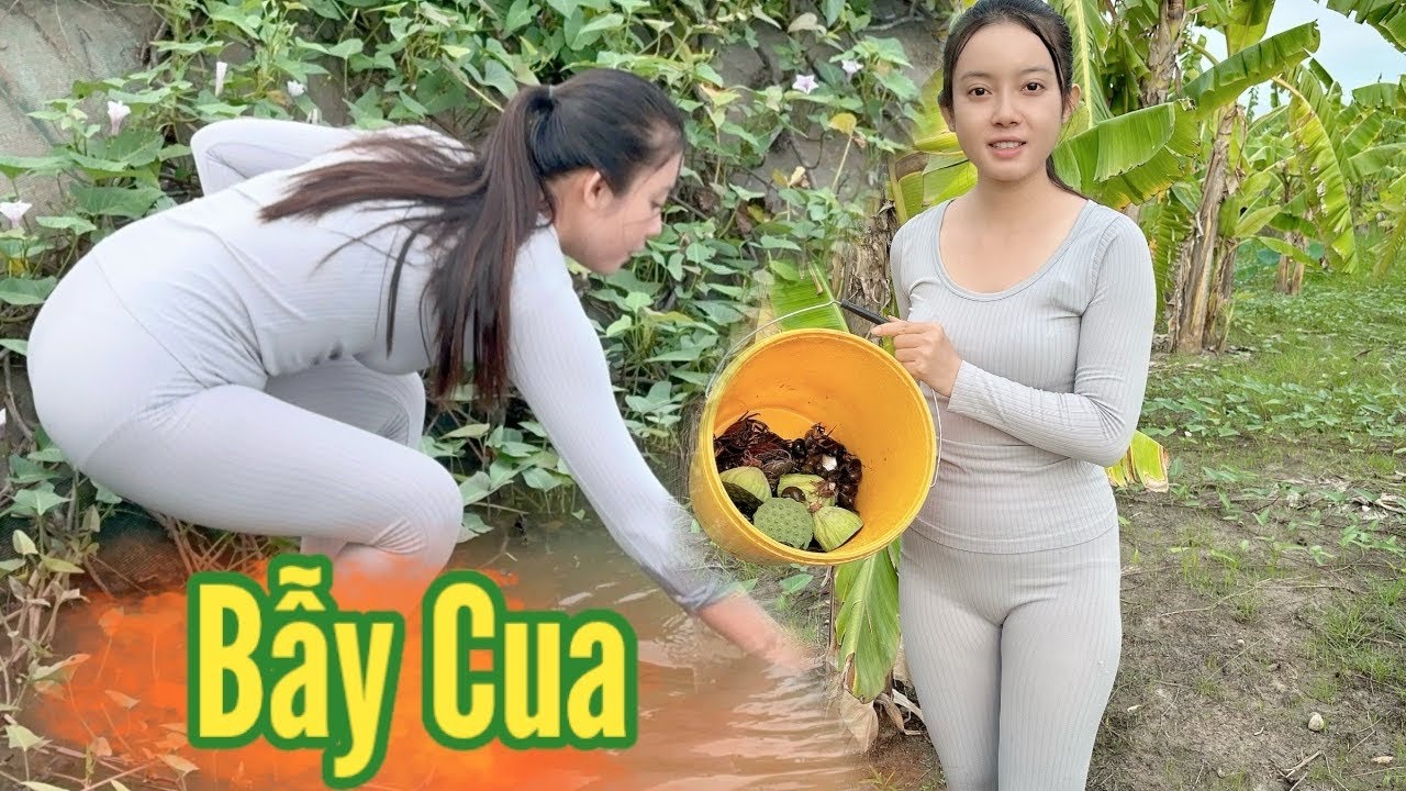 Country Girl ✅ Простая пружинная ловушка для крабов, которая всё же ловит КРАБА