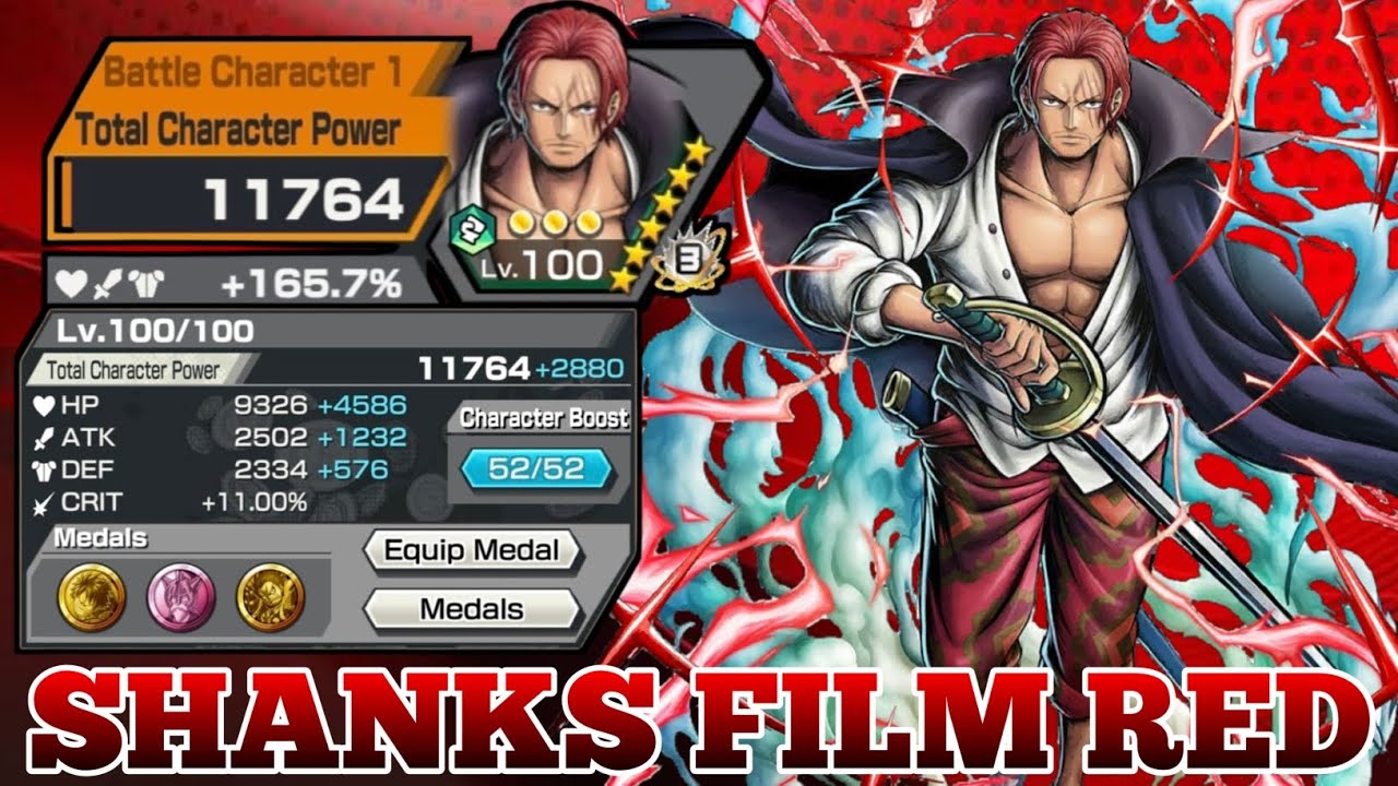 SHANKS FILM RED GAMEPLAY | ONE PIECE BOUNTY RUSH | OPBR