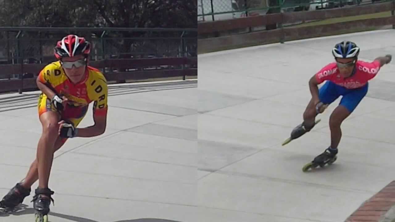 PATINAJE  DE CARRERAS  (tecnica de curva)