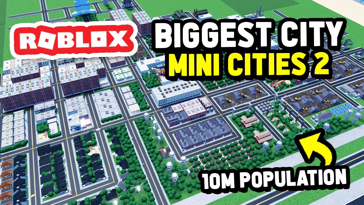 Building The BIGGEST CITY Ever in Mini Cities 2