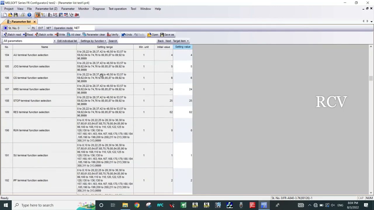 How to take melsec #VFD backup and restore using FR #CONFIGURATOR