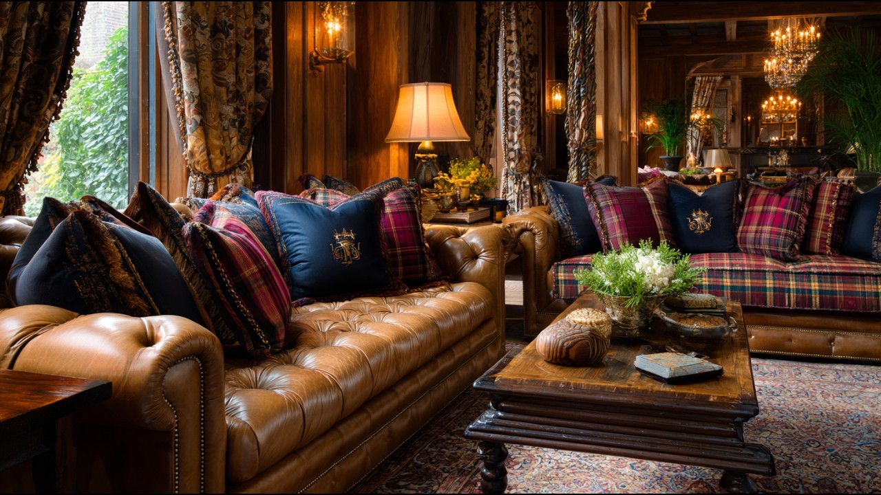 Ralph Lauren Historic Interiors | Classic Home Decorating Ideas with Bold Colors and Regal Style