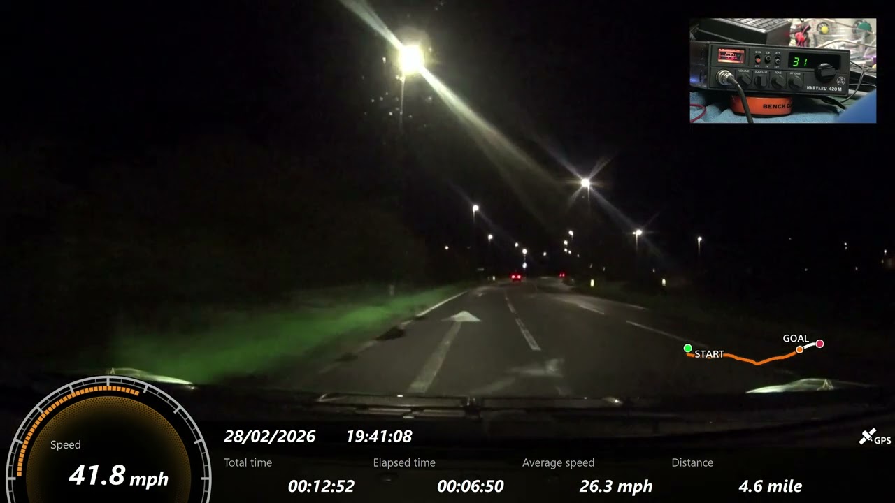 Harvard 420M CB27/81 UK FM CB radio - On The Air test 28feb26