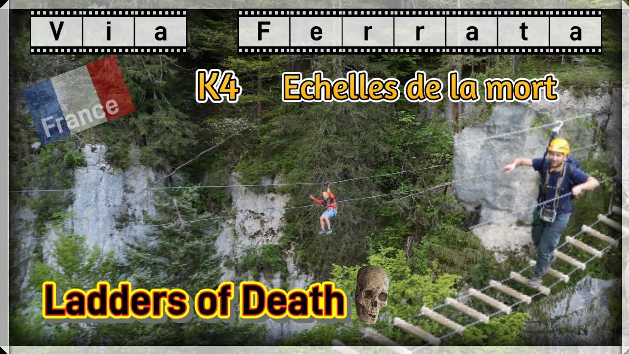 Via Ferrata Echelles de la mort   Ladders of Death - France🇫🇷 Drone footage Janek Włóczykij