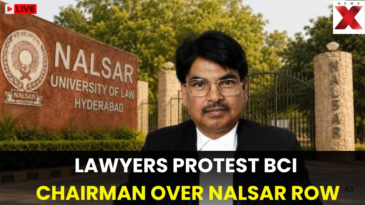 LIVE: NALSAR Row | All India Young Advocates Association Protest Against BCI Chairman