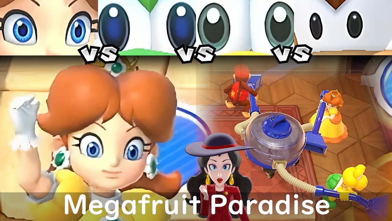 Super Mario Party Daisy vs Yoshi vs Koopa Troopa vs Diddy Kong #60