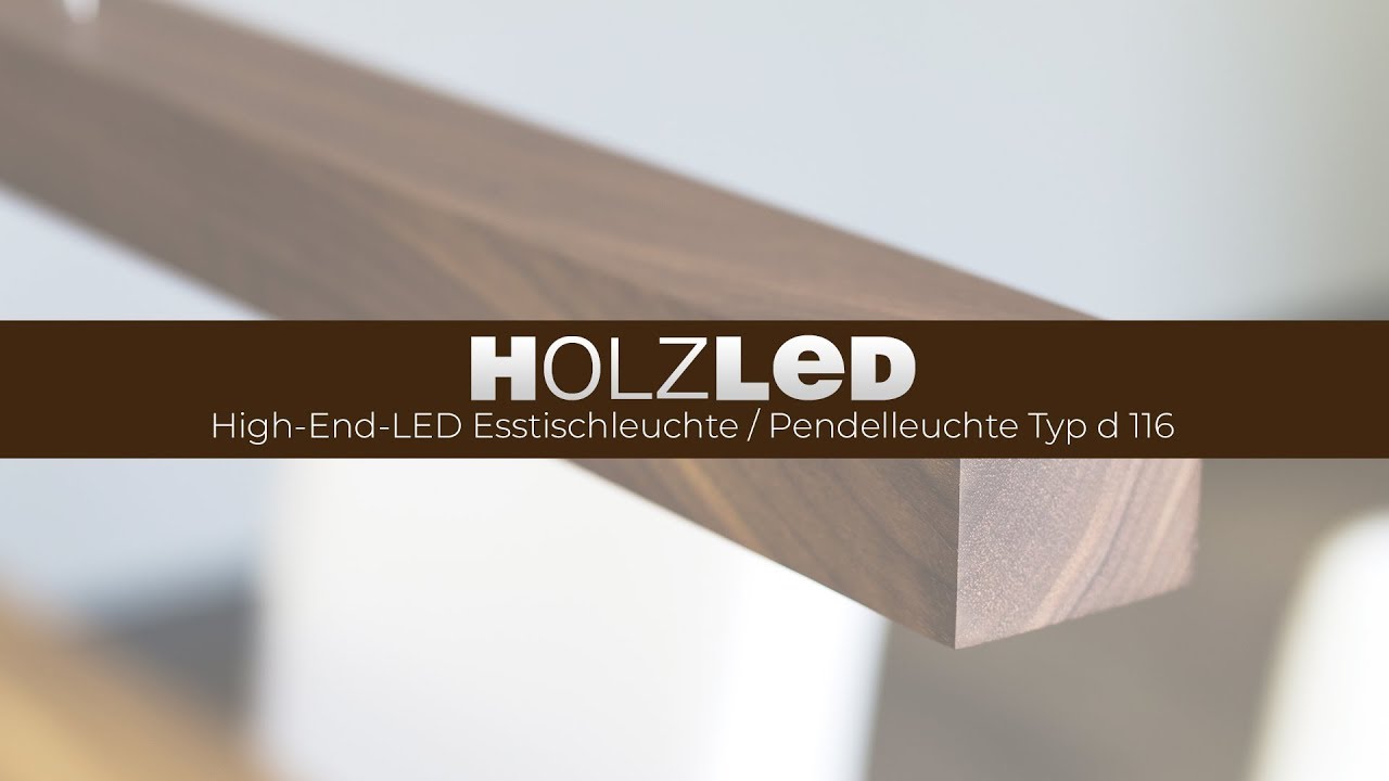 HolzLED High-End-LED Esstischleuchte / Pendelleuchte Typ d 116