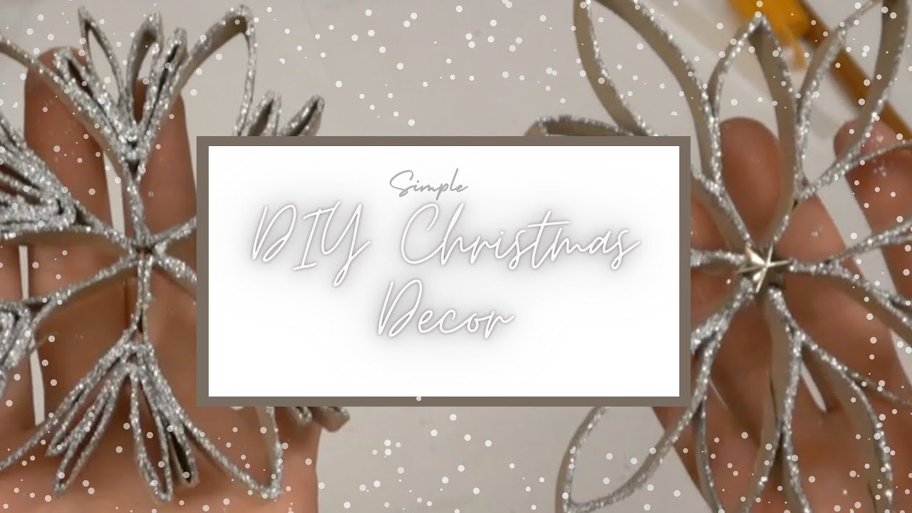 E60: Simple DIY Christmas Decor, Using Toilet Rolls And Glitter!