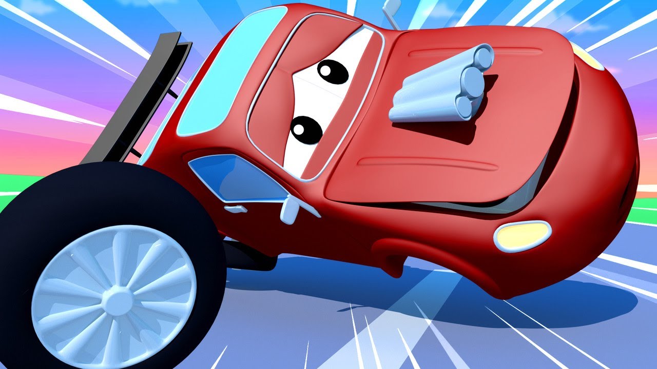 Tom, o caminhão de reboque - . Jerry, o carro de corrida -  Cidade do Carro 🚗 Desenhos Animados.