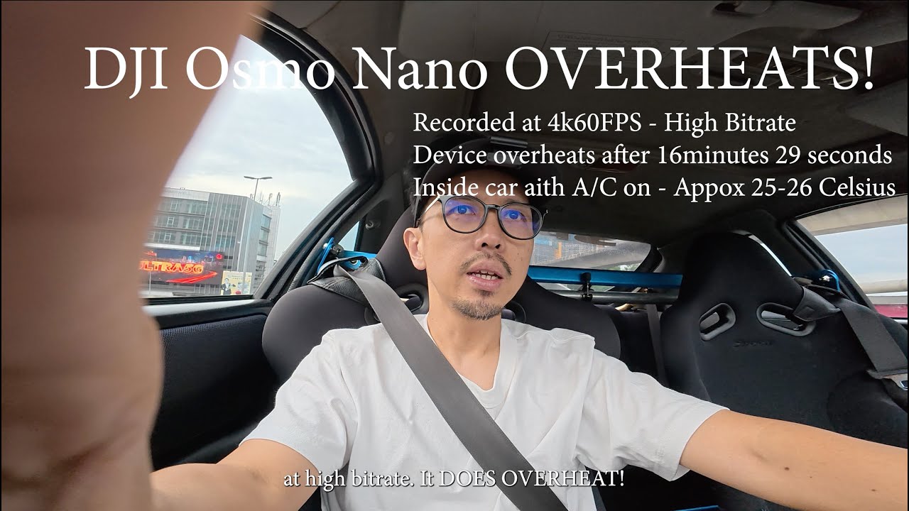 DJI Osmo Nano перегревается через 16 минут! Тест-драйв 4K 60 кадров в секунду с высоким битрейтом...